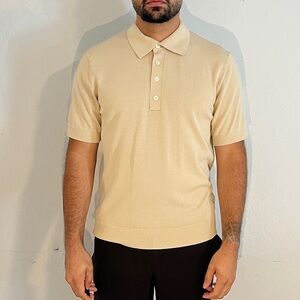 H&M Beige Polo Shirt for Men